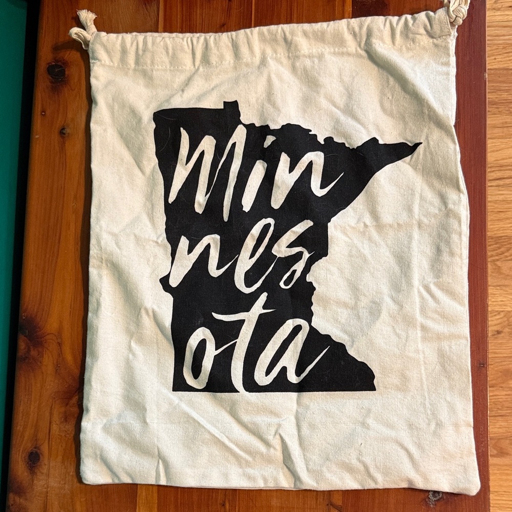 Minnesota Canvas drawstring Bag